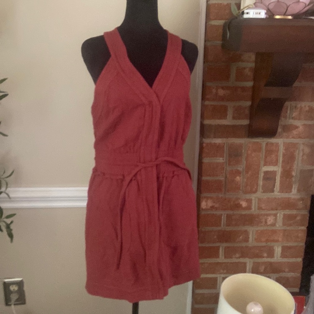 Rebecca Minkofff Rust Jumpsuit Skirt size M
